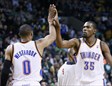Kevin Durant y Russell Westbrook lideraron la sexta victoria consecutiva de los Thunder