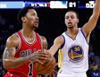 Derrick Rose y Stephen Curry anotaron 30 y 21 puntos en el Warriors-Bulls