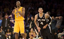Kobe Bryant jugó anoche su último partido ante los Spurs
