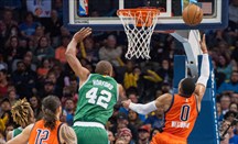 Russell Westbrook resultó decisivo en el Thunder-Celtics