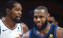 Intercambio verbal en pleno partido entre Durant y LeBron