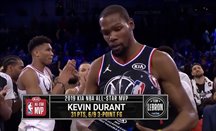 El equipo de LeBron remonta con Kevin Durant como MVP