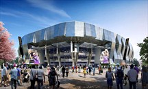 Imagen virtual del futuro estadio de los Kings, que se llamará Golden 1 Center