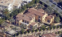 Vista aérea de la lujosa mansión que hasta ahora era propiedad de Kobe Bryant