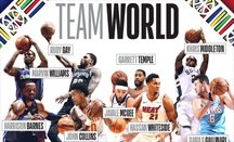 Cartel del Equipo del Mundo en el NBA Africa Game