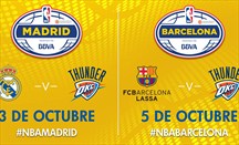 OKC Thunder jugará en Madrid y Barcelona los días 3 y 5 de octubre