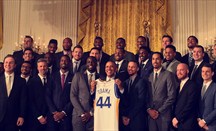 Los Warriors fueron recibidos en la Casa Blanca por Barack Obama