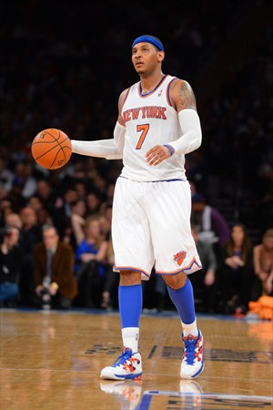 Carmelo Anthony lideró la victoria de Knicks sobre Hawks