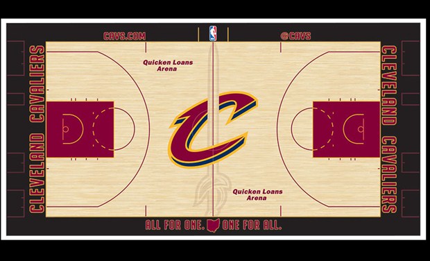 La nueva imagen de la pista de Cleveland Cavaliers para la temporada 2016-17