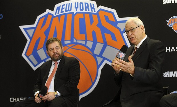 James Dolan y Phil Jackson, propietario y presidente de los Knicks