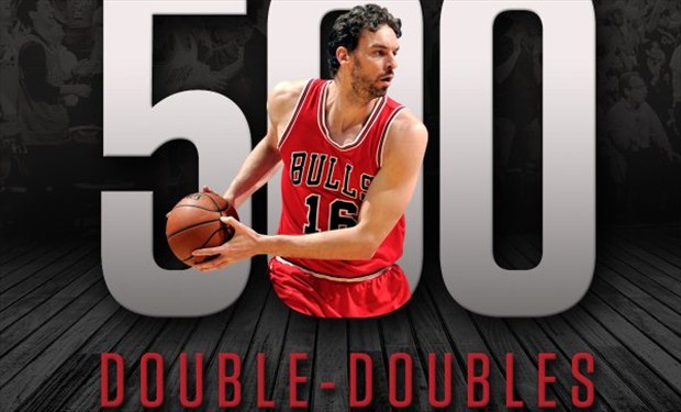 Los Bulls celebraron así en Twitter los 500 dobles-dobles de Pau Gasol