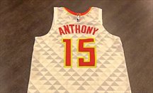 Camiseta de Hawks de Carmelo Anthony