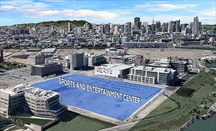 Imagen de los terrenos sobre los que se ubicará el futuro estadio de los Warriors