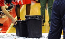 Las goteras del Verizon Center interrumpen el Wizards-Rockets