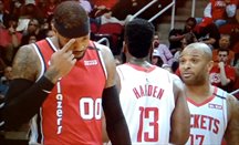 Carmelo Anthony se reencontró en Houston con Harden