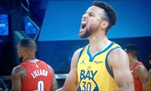 Stephen Curry anota 62 puntos en el triunfo de los Warriors