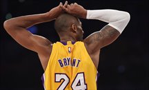 El jugador de los Lakers Kobe Bryant