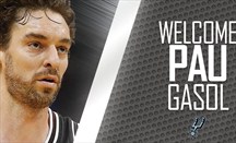 Bienvenida de los Spurs a Pau Gasol