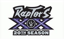 Logo especial para celebrar el 20º aniversario en la NBA de los Raptors