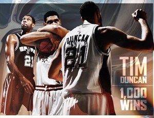 Así celebró en Twitter San Antonio Spurs las 1.000 victorias de Timmy