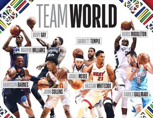 Cartel del Equipo del Mundo en el NBA Africa Game