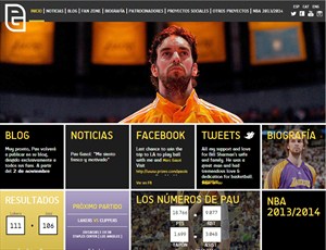 Con el inicio de temporada, Pau Gasol estrena imagen en su web oficial