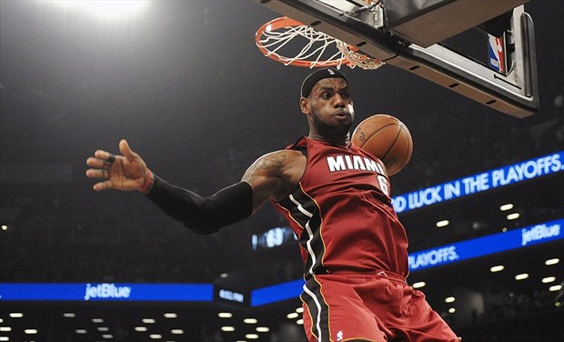LeBron James lideró a Miami Heat en las semifinales del Este
