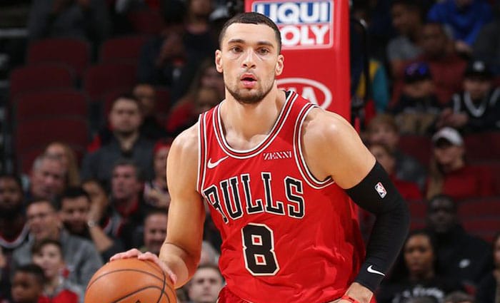 Día perfecto de LaVine desde el triple: 7 de 7