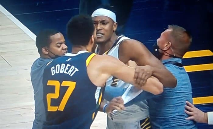 Expulsados Gobert, Mitchell, Ingles y Turner tras una trifulca