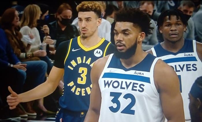Minnesota gana a Indiana con 32 de Towns pese al triple-doble de Sabonis