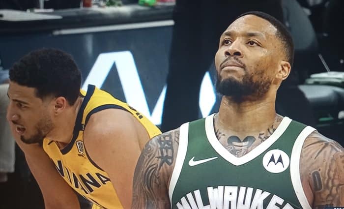 Milwaukee destroza en la primera mitad de Pacers con exhibición de Lillard