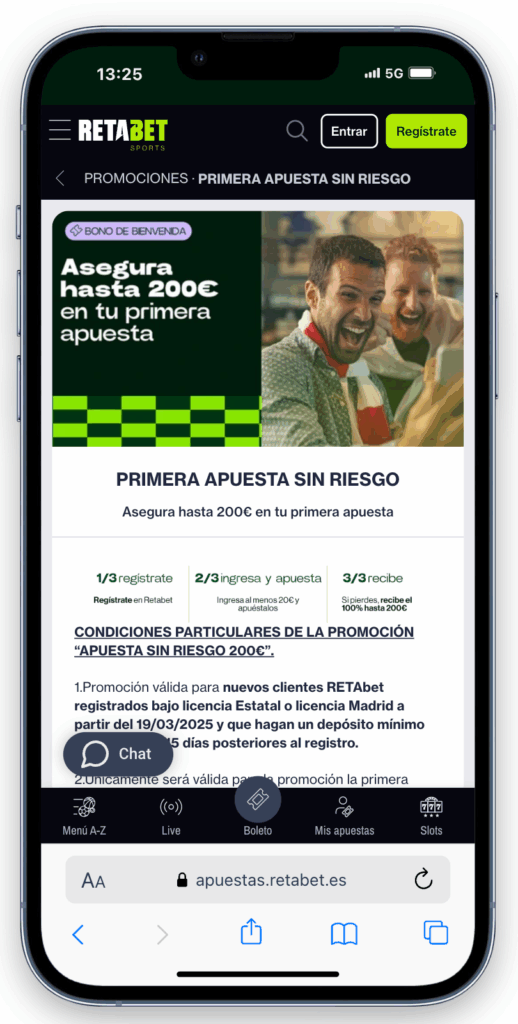 bono de bienvenida retabet españa