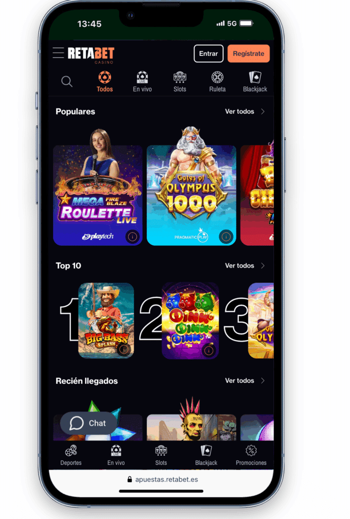mejores juegos de casino retabet