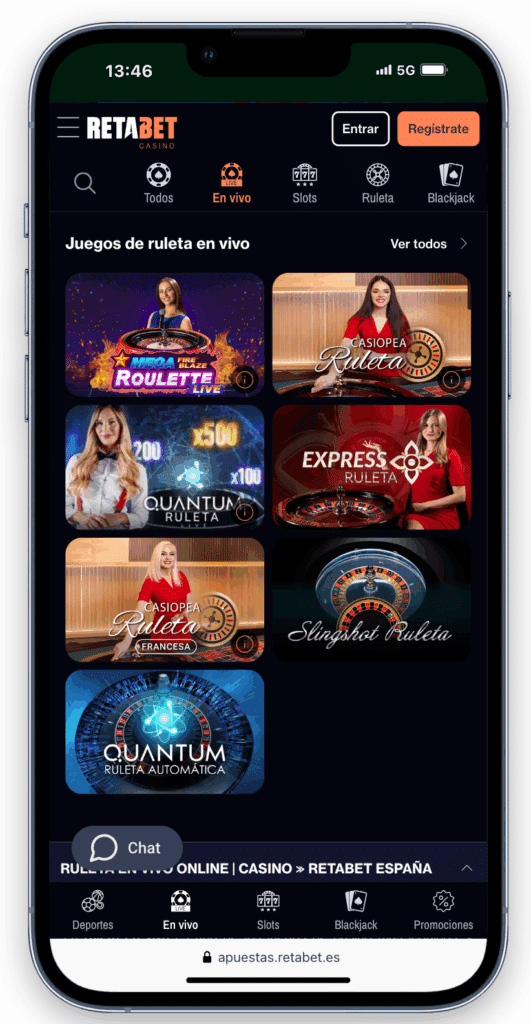 casino en vivo retabet