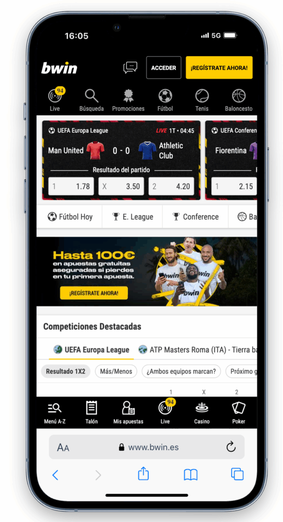 bwin es la mejor casa de apuesta con herramientas