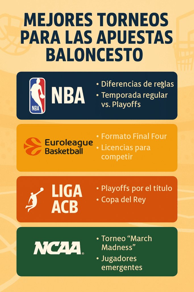 mejores torneos para las apuestas en baloncesto