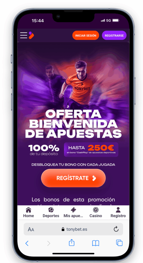 bono de bienvenida tonybet: 100% hasta 250 euros para apuestas deportivas