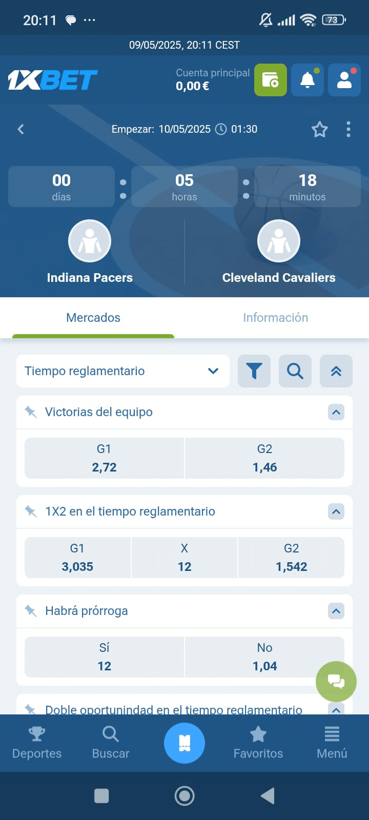 1xbet baloncesto
