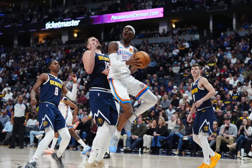 Oklahoma City Thunder. Mandatory Credit: Ron Chenoy-Imagn Images