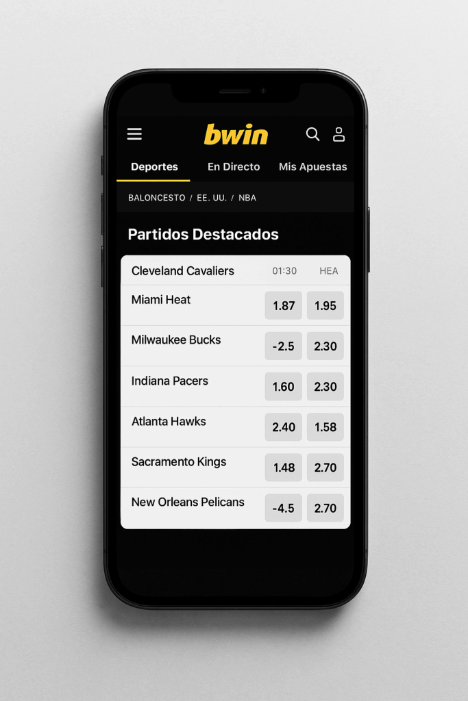 apuestas bwin nba cuotas competitivas