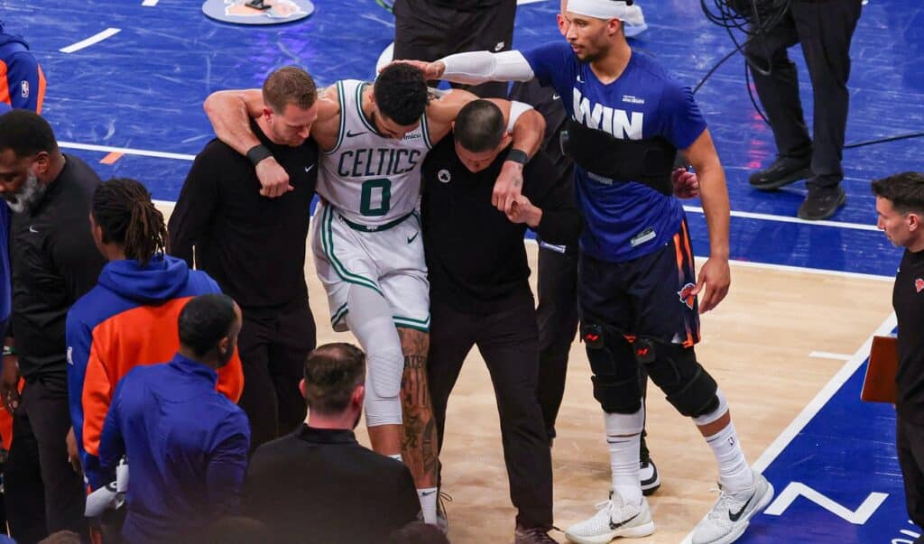 Jayson Tatum. Créditos a Vincent Carchietta-Imagn Images