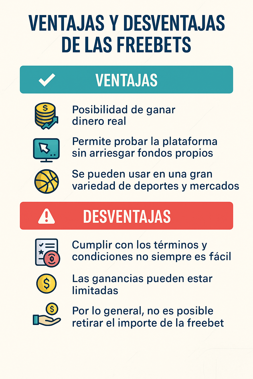 ventajas y desventajas de las freebets