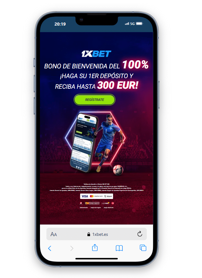 bono de bienvenida en 1xbet españa
