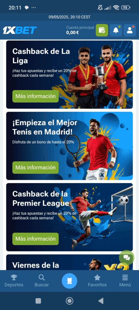 promociones de 1xbet españa
