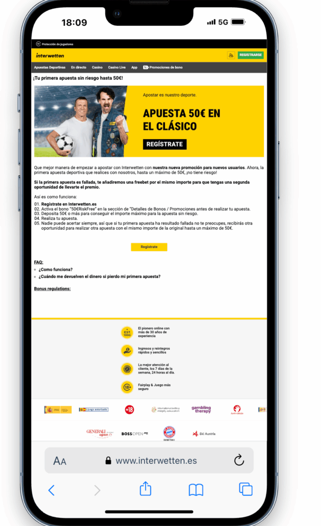registrarse en interwetten: bonos para nuevos usuarios