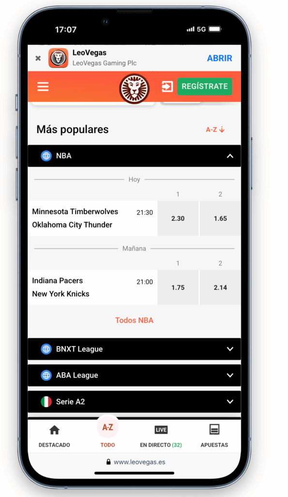 leovegas opiniones: reseña de las apuestas en baloncesto