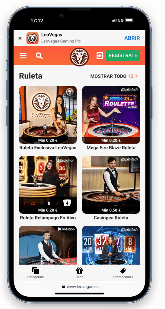 casino en vivo leovegas opiniones