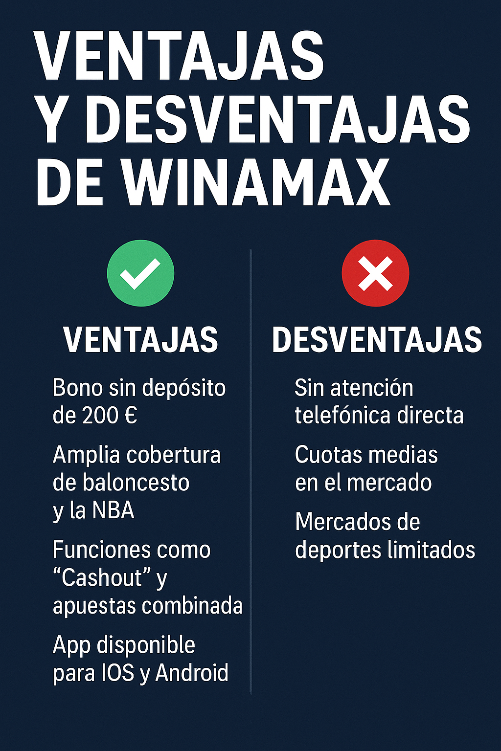 winamax opiniones: ventajas y desventajas 