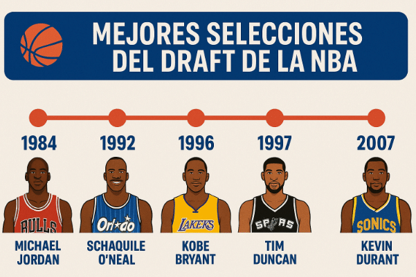 Draft NBA: ¿Qué es, cómo funciona y por qué es el evento que define el futuro del básquet? 3 Draft NBA: Mejores selecciones del draft 1984-2007