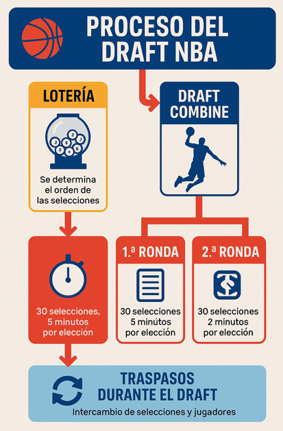 Draft NBA: ¿Qué es, cómo funciona y por qué es el evento que define el futuro del básquet? 2 Draft NBA 2025